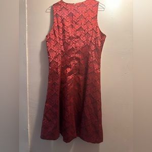 red dress with rhinestones